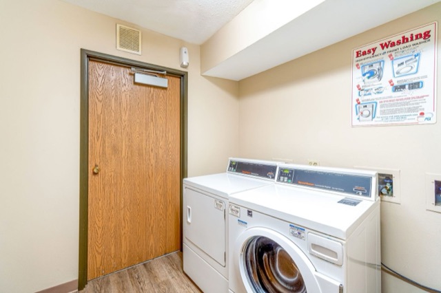 On-site laundry room at The Aspen